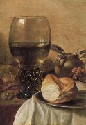 Pieter Claesz Still Life with Ham oil painting reproduction